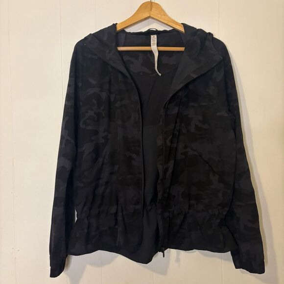 Lululemon Pack It Up Jacket 'Incognito Camo Black/Grey' Lightweight Size 6/Small - Picture 3 of 14
